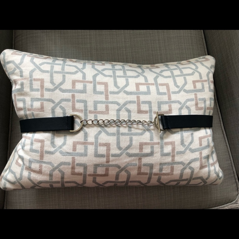 Navy Belt with Chain Detail NWOT